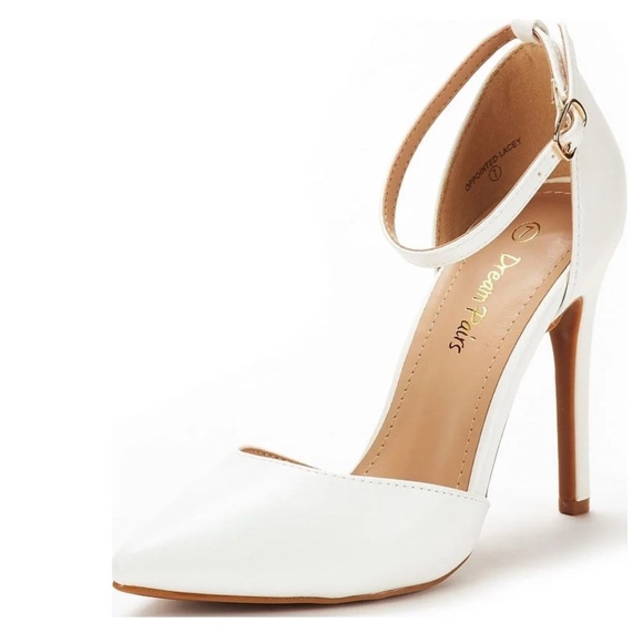 Dream Pairs 9 Ankle Strap High Heel Pointed Toe Stilettos Wedding Dress Pumps - Picture 1 of 5